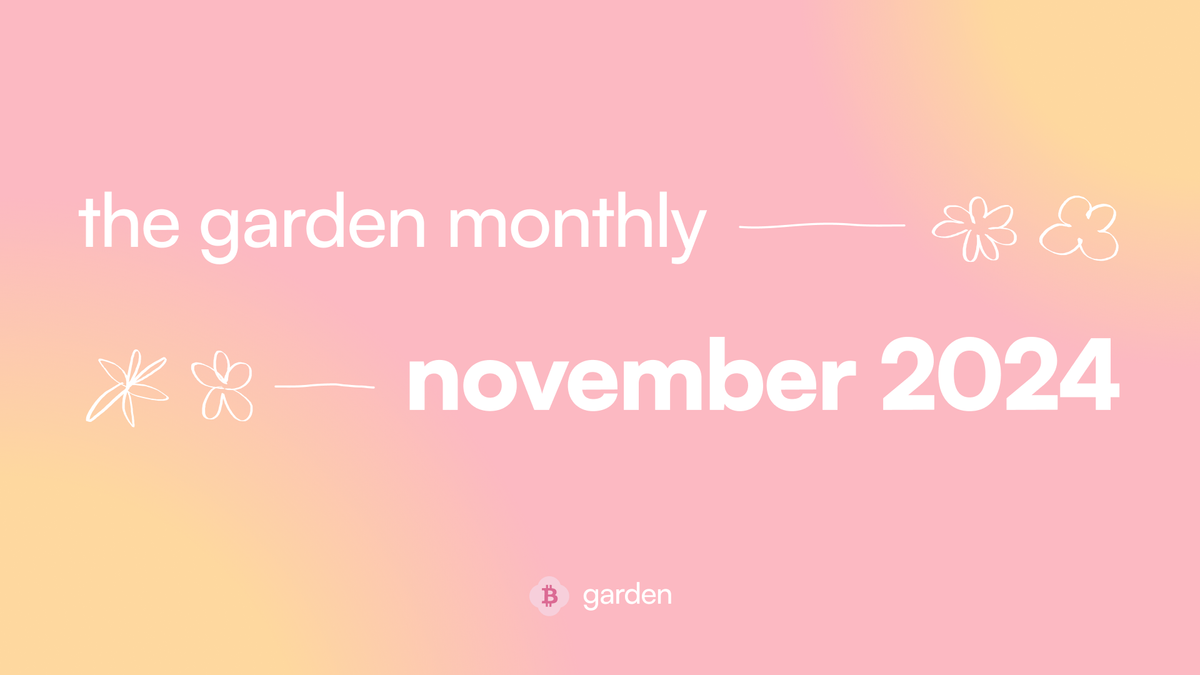 the garden monthly: november 2024